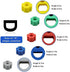 AMI PARTS Electric Range Burner Knob Kit KN002 RKE Universal Electric Range Oven Knob Handle Kit Compatible with Whirlpool Gas Stove Replace TJKN002&RK103.