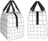 White Checkered Bags, Reusable Snack Bag Food Container For Boys Girls Men Women School Work Travel Picnic Waterproof Outdoors Game Handbags For Adults