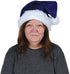 Beistle Christmas Santa Hat, One Size, Royal Blue/White