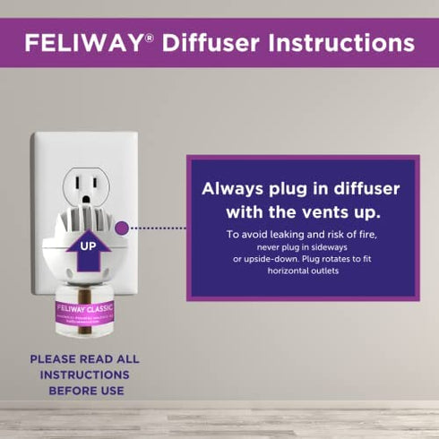 FELIWAY Classic Cat Calming Pheromone, 30 Day Refill - 1 Pack