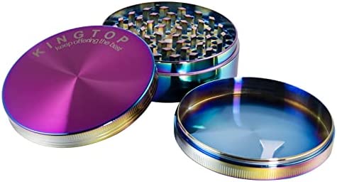 KINGTOP Spice Grinder Large 3.0 Inch Colorful