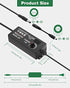 JOVNO Universal Power Supply 3V-24V 2A 48W Adjustable AC/DC Adapter 100~240V AC to DC 5V 9V 12V 15V 19V 20V with LED Display 14 Plugs 1 Reverse Polarity Converter Cable for LED Strips Motors Speaks