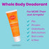 Lume Deodorant Cream Tube - Underarms and Private Parts - Aluminum Free, Baking Soda Free, Hypoallergenic, and Safe For Sensitive Skin - 3oz Tube (Clean Tangerine)