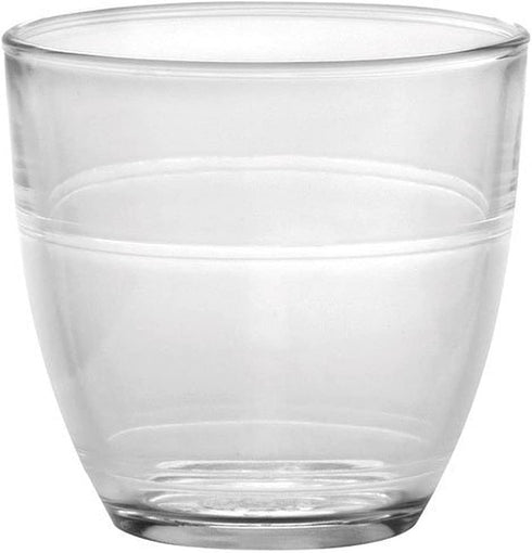 Duralex Made In France Gigogne Glass Tumbler Drinking Glasses, 3.13 ounce - Set of 6, Clear