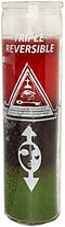 E Vigilia Triple Action Reversible 7 Day Candle to Reverse Spells Red, Black and Green