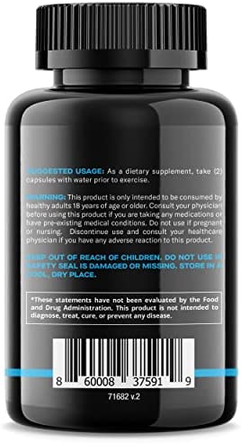 Prime Labs Power Nitric Oxide Supplement Booster for Men - Muscle Builder, L Arginine, L Citrulline - Vascularity, Pumps, Endurance - Powerful N.O, 60 Capsules