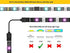 Threetwofour 100 Pack Double Installation LED Strip Light Mounting Bracket Self Adhesive LED Clips Use for 8-10mm/0.31-0.39in Width LED Strip Light with 102PCS Screws