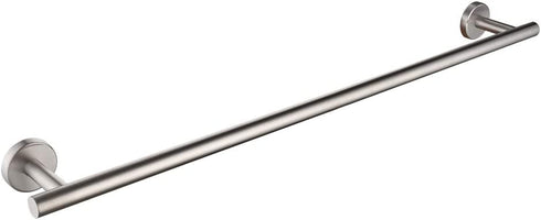 JQK Bath Towel Bar, 24 Inch Stainless Steel Towel Rack Bathroom, Towel Holder Brushed Finished Wall Mount, Total Length 27 Inch, TB110L24-BN