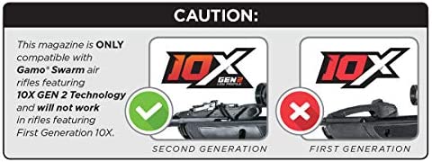 Gamo 10X GEN2 Quick-Shot magazine .22 Cal. (Swarm Fusion 10X GEN2 and Swarm Maxxim 10X GEN2)