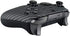 eXtremeRate Black Silver Carbon Fiber Faceplate Cover, Soft Touch Front Housing Shell Case Replacement Kit for Xbox One Elite Series 2, Xbox Elite 2 Core Controller Model 1797 - Accent Rings Included