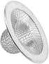 Antrader Kitchen Sink Strainer, 2Pcs Stainless Steel 2-Inch Diameter Mesh Round Filter Bathroom Bathtub Wash Basin Garbage Disposal Basket Filter