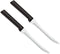 Rada MFG Tomato Slicing Knife Blade With Black Stainless Steel Resin Handles Made in the USA, 8-7/8 Inches, 2 Pack