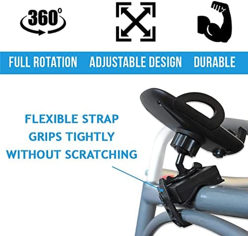 Easy To Use Products Mobility Phone Grip, Cell Phone Holder for Walkers Wheelchairs and Scooters