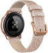 SWEES Compatible for Samsung Galaxy Watch 5 Band 40mm 44mm / Galaxy Watch 5 Pro Band 45mm / Galaxy Watch 4 Band, 20mm Slim Thin Genuine Leather Replacement Bands for Galaxy Watch 4 Classic Women Men