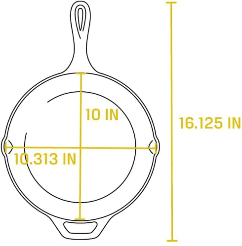 Lodge L8SK3 10-1/4-Inch Pre-Seasoned Skillet