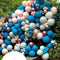 Nalwort Retro Green Balloon Kit 136PCS 18In 12In 10In 5In Metallic Gold Green Balloon Arch Garland For Baby Shower, Engagement,Wedding,Birthday Party,Black Theme Anniversary Celebration Decoration (Dark Blue)