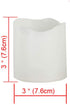 Outdoor Indoor Flameless Pillar Candles, 4 Pack Plastic Resin Battery Operated Electric LED Candle Sets with Cycling 24 Hours Timer Function for Home Party Wedding Decoration, 3"x3"