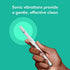 Quip Adult Electric Toothbrush - Sonic Toothbrush with Travel Cover & Mirror Mount, Soft Bristles, Timer, and Metal Handle - Silver