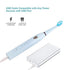 Rechargeable Electric Sonic Toothbrush for Adults 5 Modes Electric Toothbrush with 2 Mins Timer and 4 Brushheads, for Daily Tooth Whitening and Oral Care(Blue)