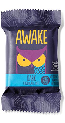 AWAKE Caffeinated Chocolate Energy Bites, Dark Chocolate, 30Count