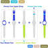 OliBoPo Replacement Waterproof Silicone Rubber Watch Strap Watch Band for Swatch (17mm 19mm 20mm) (17mm, Azure)