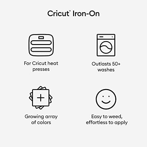 Cricut Everyday Iron On - 12” x 2ft - HTV Vinyl for T-Shirts - StrongBond Guarantee, Outlast 50+ Washes, Use with Cricut Explore Air 2/Maker, Neon Orange