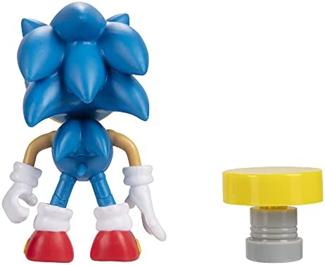 Sonic The Hedgehog 4-Inch Action Figure Classic Sonic with Spring Collectible Toy