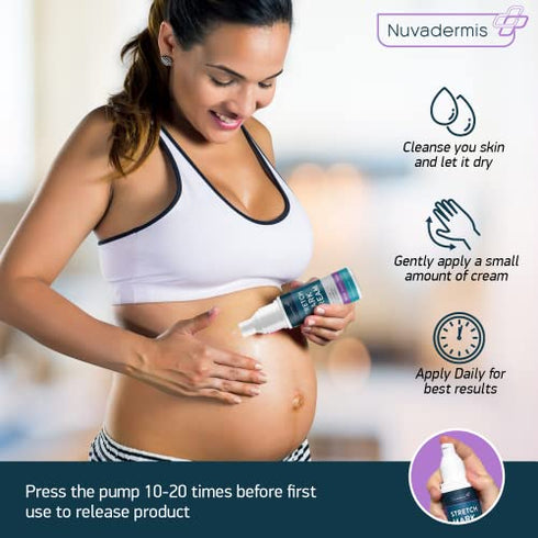 Stretch Mark Cream - Prevention & Remover of StretchMarks - Maternity & Pregnancy Skin Care - Collagen, Jojoba & Olive Oil, Allantoin - Belly Lotion for Pregnant Women - Hydrates,Smoothes,Renews 4 oz