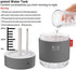 Portable Mini Humidifier, 500ml Small Cool Mist Humidifier, USB Personal Desktop Humidifier for Baby Bedroom Travel Office Home, Auto Shut-Off, 2 Mist Modes, Super Quiet, Gray