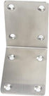 TOVOT 4 PCS 2.68 inch X 2.68 inch Stainless Steel Shelf Support Brace Corner Angle Brackets Angle Code w/Screws for Wooden Furniture