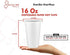 JerseyPac 16Oz Disposable Paper Hot Cups (100-Count) Hot Coffee, Tea, Cocoa Party Use - Thick, Heavy-Duty, Leak-Resistant Drinkware - Recyclable, Eco-Friendly - White (16 Oz.)