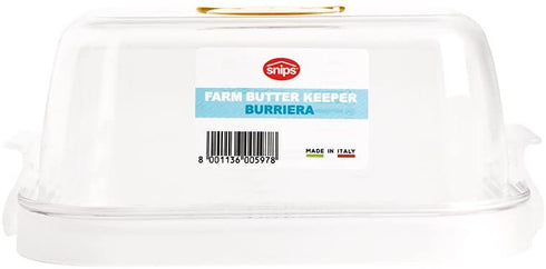 Snips Farm Butter Keeper 0.5L, 6.5-Inch x 4.3" x 2.7", Blue
