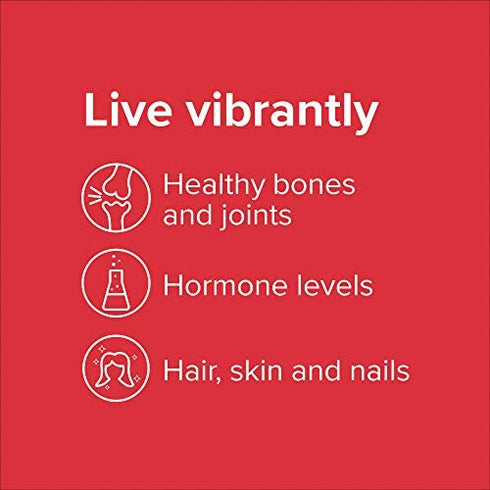 Vibrant Health, Super Natural Boron, Vegetarian Support for Joint and Bone Health, 60 Capsules