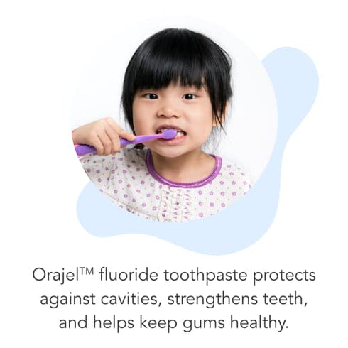 Orajel Jurassic World Anticavity Fluoride Berry Blast Flavor- Kids Toothpaste Tube, 4.2 Oz
