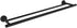 JQK Double Towel Bar, Matte Black 24 Inch Stainless Steel Bath Towel Rack for Bathroom, Towel Holder Wall Mount, Total Length 27.16 Inch, TB100L24-PB