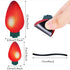 40 Pieces Christmas Car Magnets Lights Stickers Reflective Bulb Lights Magnets Christmas Car Refrigerator Decorations for Cars or Any Metal Surface (2.8 x 1.4 Inches and 5 x 2.7 Inches)