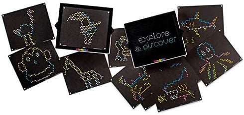 IllumiPeg Zoo Refill templates for Basic Fun Lite Brite Ultimate Classic (10 Sheets, 7x8)
