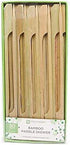 Restaurantware 6-inch Bamboo Paddle Skewers: Perfect for Serving Appetizers and Cocktail Garnishes - Natural Color - Retail Pack - 500ct - Biodegradable and Eco-Friendly