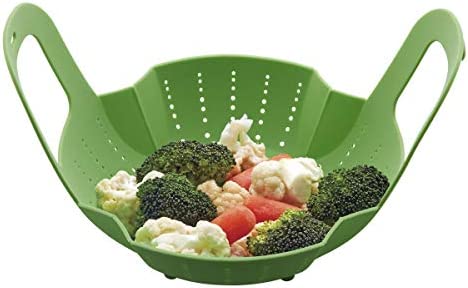 Instant Pot Official Silicone Steamer Basket, Compatible with 6-Quart and 8-Quart Cookers, Green