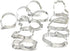 Vegetable Shaped Cookie Cutters of 12 pcs, Stainless Steel Fondant Cutters Set Pastry Biscuit Cake Baking Clay DIY Molds