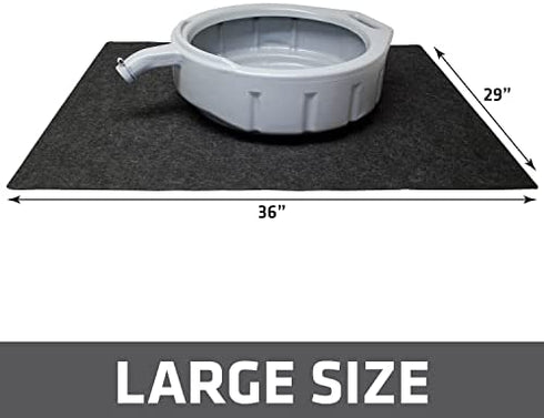 Drymate Oil Spill Mat (29" x 36"), Premium Absorbent Oil Pad - Reusable/Durable/Waterproof - Contains Liquids, Protects Garage Floor Surface (USA Made)