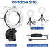 Ring Light for Zoom Meetings, Laptop Ring Light with Tripod Stand, Ring Light with Suction Cup for Computer Monitor …