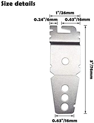 8212560 & 8269145 Dishwasher Mounting Brackets Clips Replacement for Whirlpool Kenmore KitchenAid Dishwashers with Screws