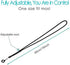 PD Catheter Lanyard Peritoneal Dialysis Holder Adjustable Length Secure Necklace Belt Accessories Women Men (2PCS Lanyards + 4PCS Silicone Rings)