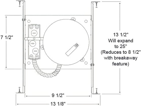 Juno Lighting Group IC23- Contractor Select LEDT24 IC23-LEDT24 IC New Construction 6IN 120V Recessed Housing