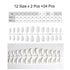 Press on Nails Short Oval False Nails Glossy Fake Nails- Melayous 24 Pcs Round Nails Glue on Nails Stick on Nails, Full Cover Artificial Acrylic Nails with Glue for Women and Girls (White)