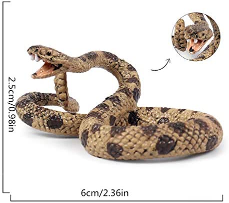 Ulalaza Simulation Snake Toy Lifelike Python Cobra Model Halloween Prank Scary Snake Fake Animal Toy (4066)
