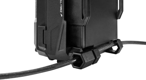 Vosker 2 Keys Cable Lock for Security Cameras | 6 Feet Long Flexible Braided Steel | Universal Locking Cable and Flexible Lock Cable (Protection Box Support)