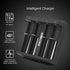 Dottmon LED 4-Slots Intelligent Universal Battery Charger for 3.6V/3.7V Li-ion 10440 14500 14650 16340 17670 18500 18650 18700 22650 20700 21700 22700 25500 26650 26700 Batteries