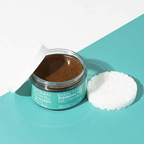 Urban Skin Rx® Even Tone Cleansing Bar | 3-in-1 Daily Cleanser, Exfoliator, and Brightening Mask Helps Diminish Dark Spots, Formulated with Kojic Acid, Azelaic Acid, and Niacinamide | 3.7 Oz